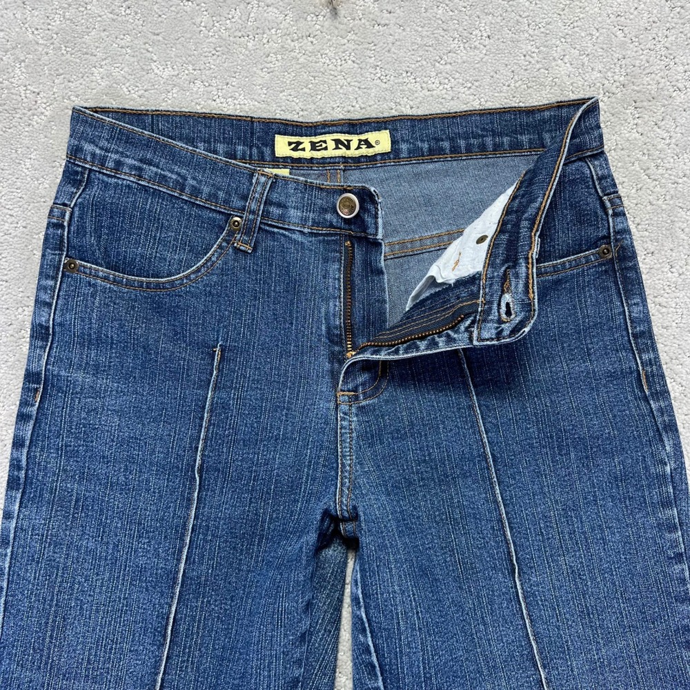 Zena Jeans Womens Size 4 Blue Denim Stretch Bootcut Bareback Western‎ Riding Y2K